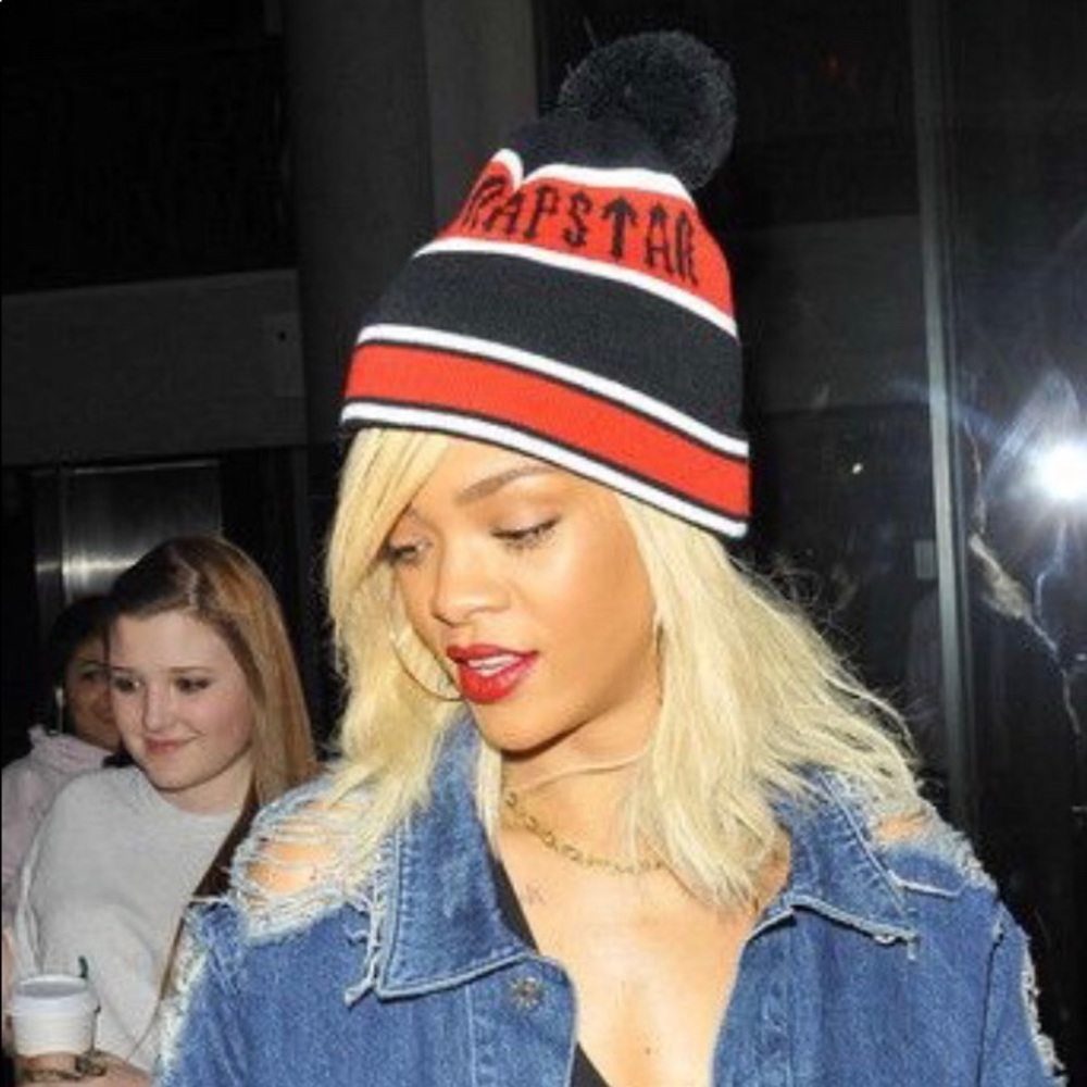Trapstar Beanie as seen on Rihanna—LIKE NEW